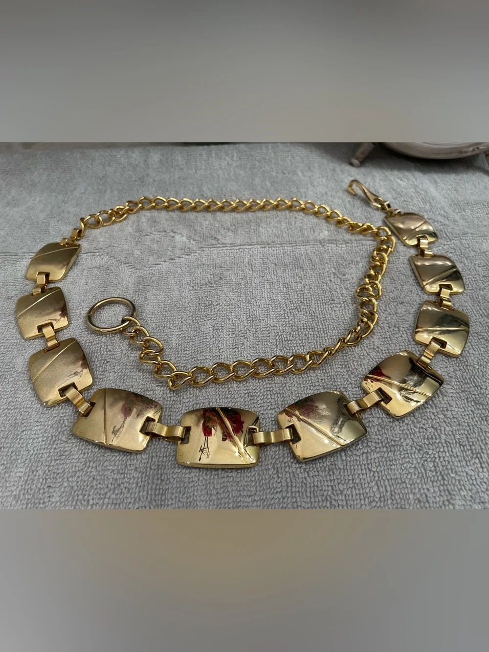 Gold-Tone Women's Fashion Chain Belt
